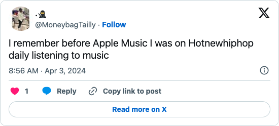 A tweet from @MoneybagTailly
